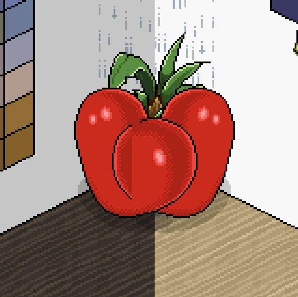 manzana, tomate o pimentón? foto de TeaJaxx en .com <a href="/Habbo/">Habbo</a> 🍎🍅🤡✨