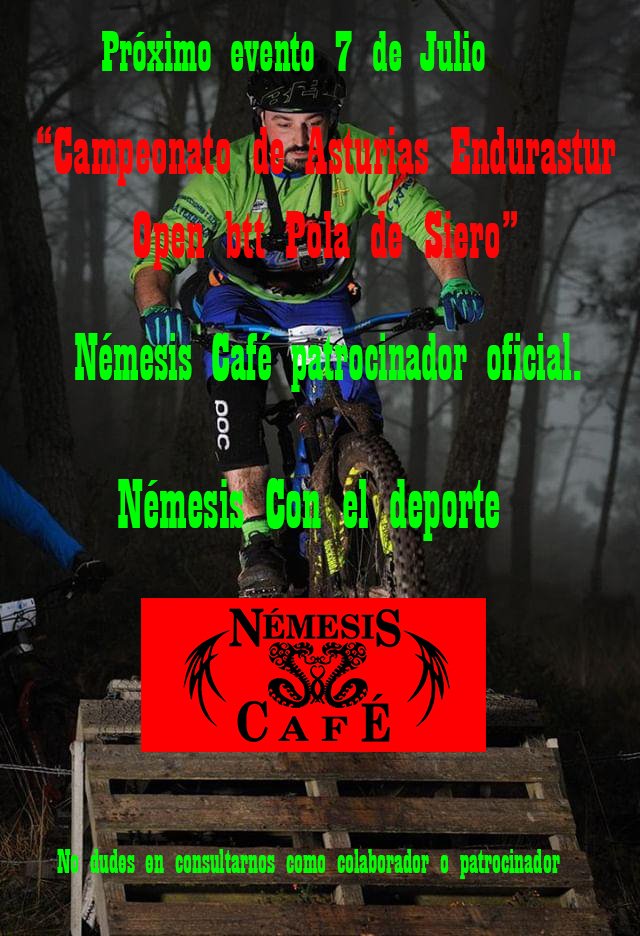 aquitveo's tweet photo. Próximo evento 7 de Julio
Campeonato de Asturias Endurastur Open btt Pola de Siero.
#NémesisCafé patrocinador oficial
#Némesis con el deporte
#Enduro #Openbtt #PoladeSiero #nemesiscafe #deporte #ciclismo https://t.co/Rd9NXZHVjU