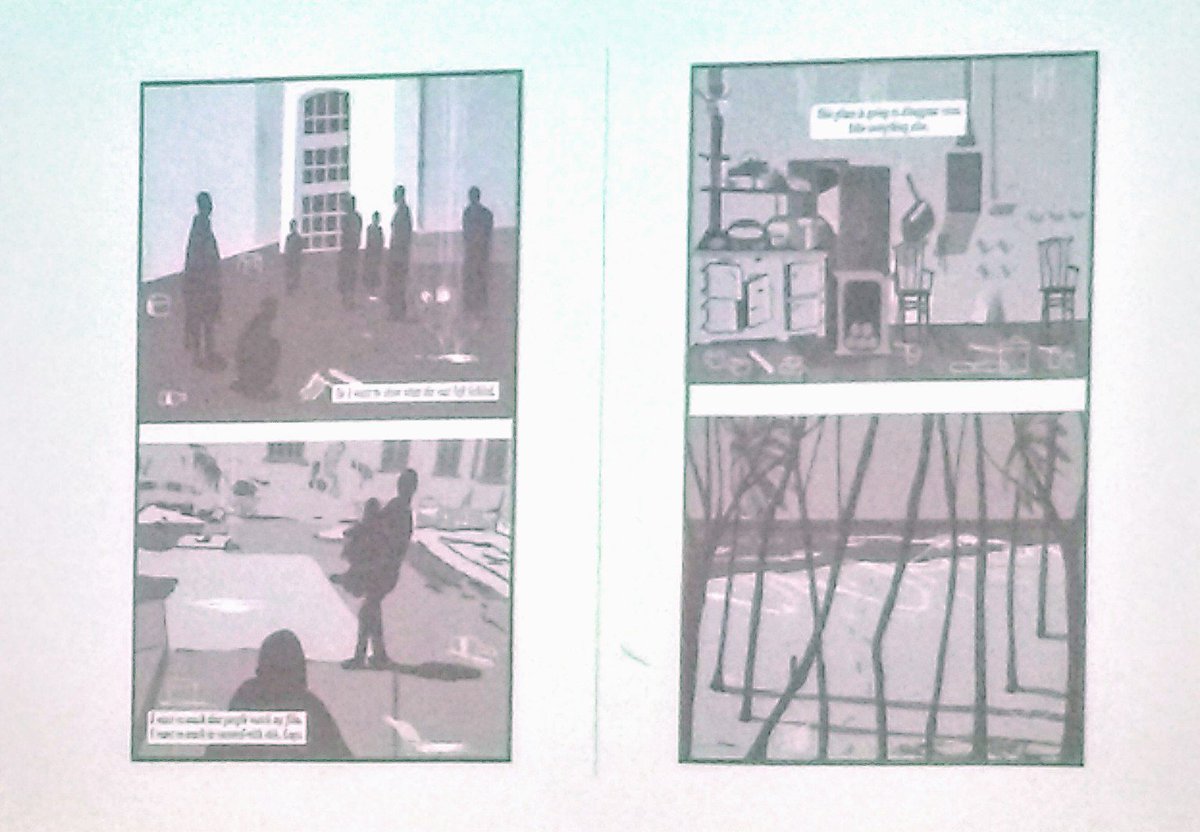 comicsurbanLA's tweet photo. @HelenBlejerman giving a part performative presentation of her #graphicnovel 'Tito and the love letters' #clacconf19 #mexicocity #veracruz #mexico https://t.co/kZOBcnrvT3