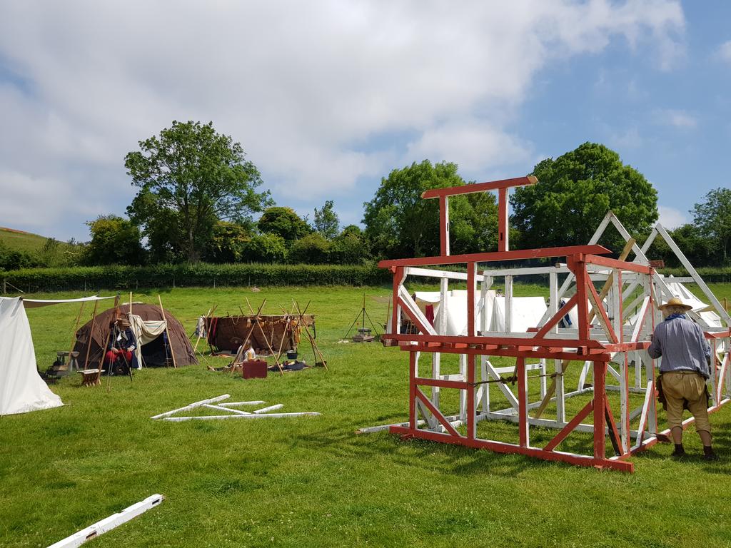 SWGSHistory's tweet image. Significant assistance given by Y12 to building this structure @CVHISTORYFEST