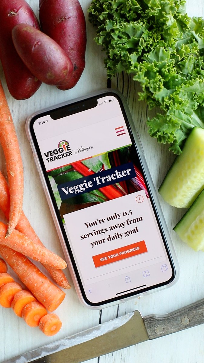 MeatlessMonday's tweet photo. Are you eating enough veggies? Are you sure? Stay on track past #MeatlessMonday with the new Veggie Tracker from our friends at @DrPraegers! Check out all the tracker's benefits and let us know #HowIVeggie: https://t.co/V80XnnqYSV https://t.co/hFiYFGSEnt