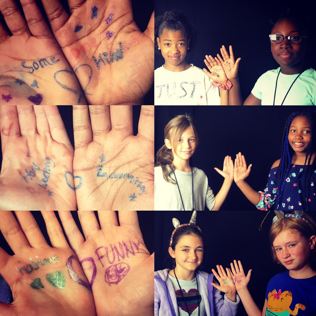 Making #Ally friends at Kids Rock Camp. We are more than a summer camp. We are a movement. 🌈❤️🎸🎬 If you believe in a future that is safe, healthy and equal for all please HELP US ROCK! Give to our scholarship fundraiser 
girlsrockclt.flipcause.com/secure/fundrai…