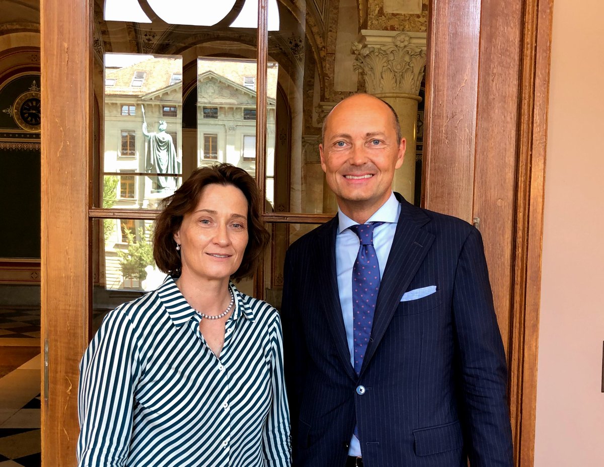 hartogholm's tweet photo. Today I had my farwell-meeting with State Secretary Pascale Baeriswyl at the Swiss Foreign Ministry. It has indeed been an honor and pleasure to serve as Ambassador for five years in this wonderful country, with which Sweden shares so many interests and values. https://t.co/fGvocevZmG