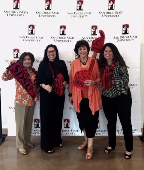lappsdsu's tweet photo. @Lappsdsu
Join us in 2020 for our 2 summer MAT program.
With Kelly Johnson, Marva Cappello, and Teresa Ramirez at SDSU summer graduation. https://t.co/IRxYL84KdS