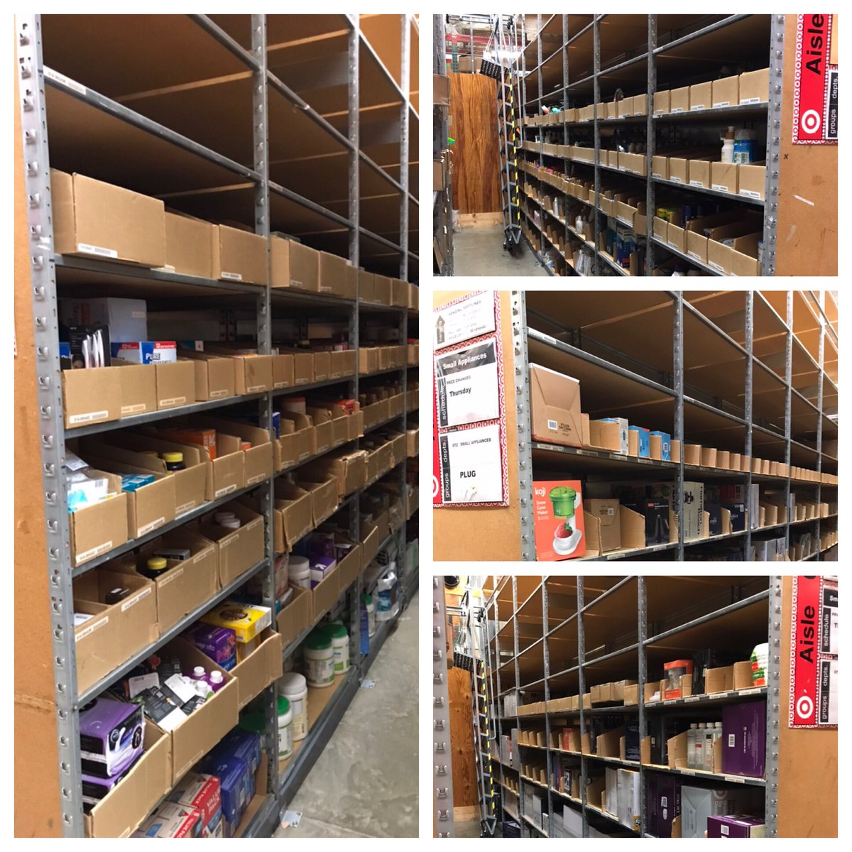 WilliamFaust11's tweet photo. Floor’s full, backroom’s not!!!!! In #D336 here’s what we’ve got!!!!! #T1400 #G394 #R300 #targetladderless @SaraLynnLewis @CWil70MIL @justinadamburns https://t.co/VbMrrK2j0t