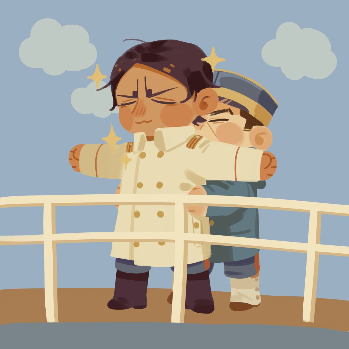 沉 通贩中 ゴールデンカムイ 鯉月 月鯉 It S So Cute Of Him To Have Seasickness