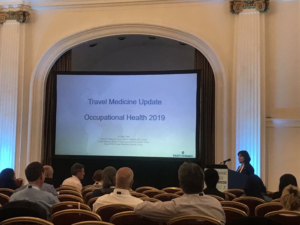 The impact of #chronicdisease and #mentalhealth as well as exposure to #tropicaldisease in the travelling worker presented by Dr Dipti Patel #OH2019 #greenbook