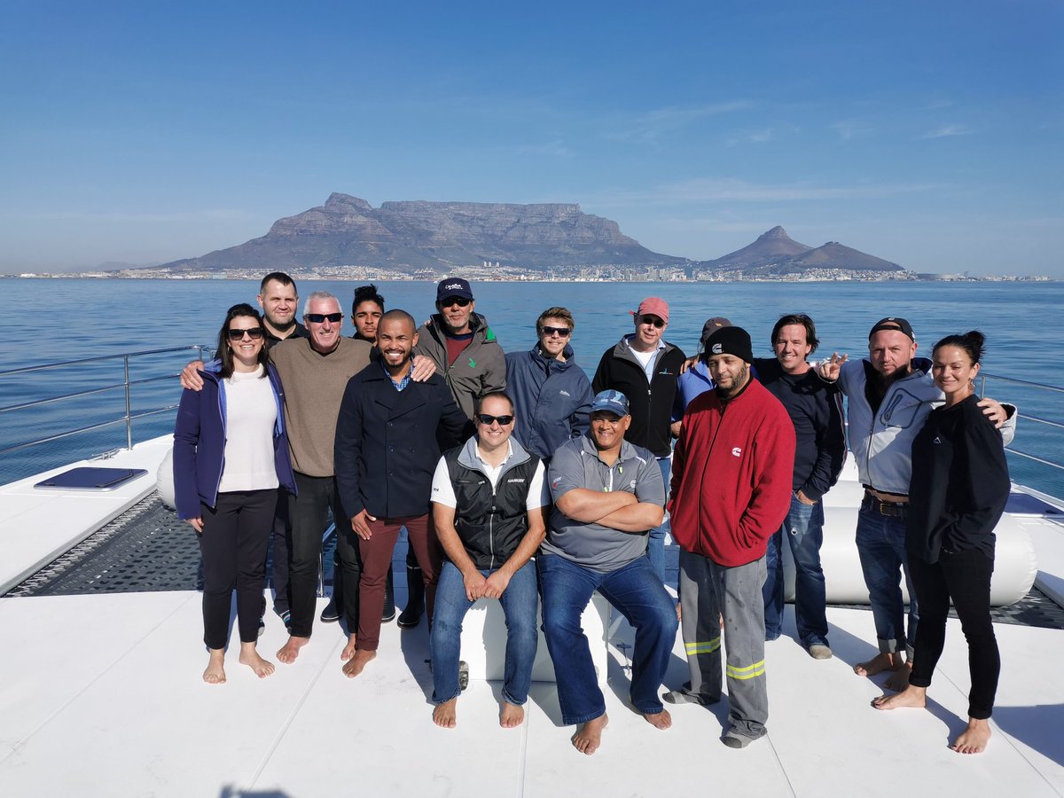 LeanBMuller's tweet photo. What a privilege going out on the 110ft @TwoOceansMarine catamaran this morning, biggest catamaran ever built in SA, designed by award winning naval architect @DuToitYacht. The growing boatbuilding industry is just 1 more reason to #investcapetown @InvestCapeTown #boatbuilding https://t.co/3KWlchUun9