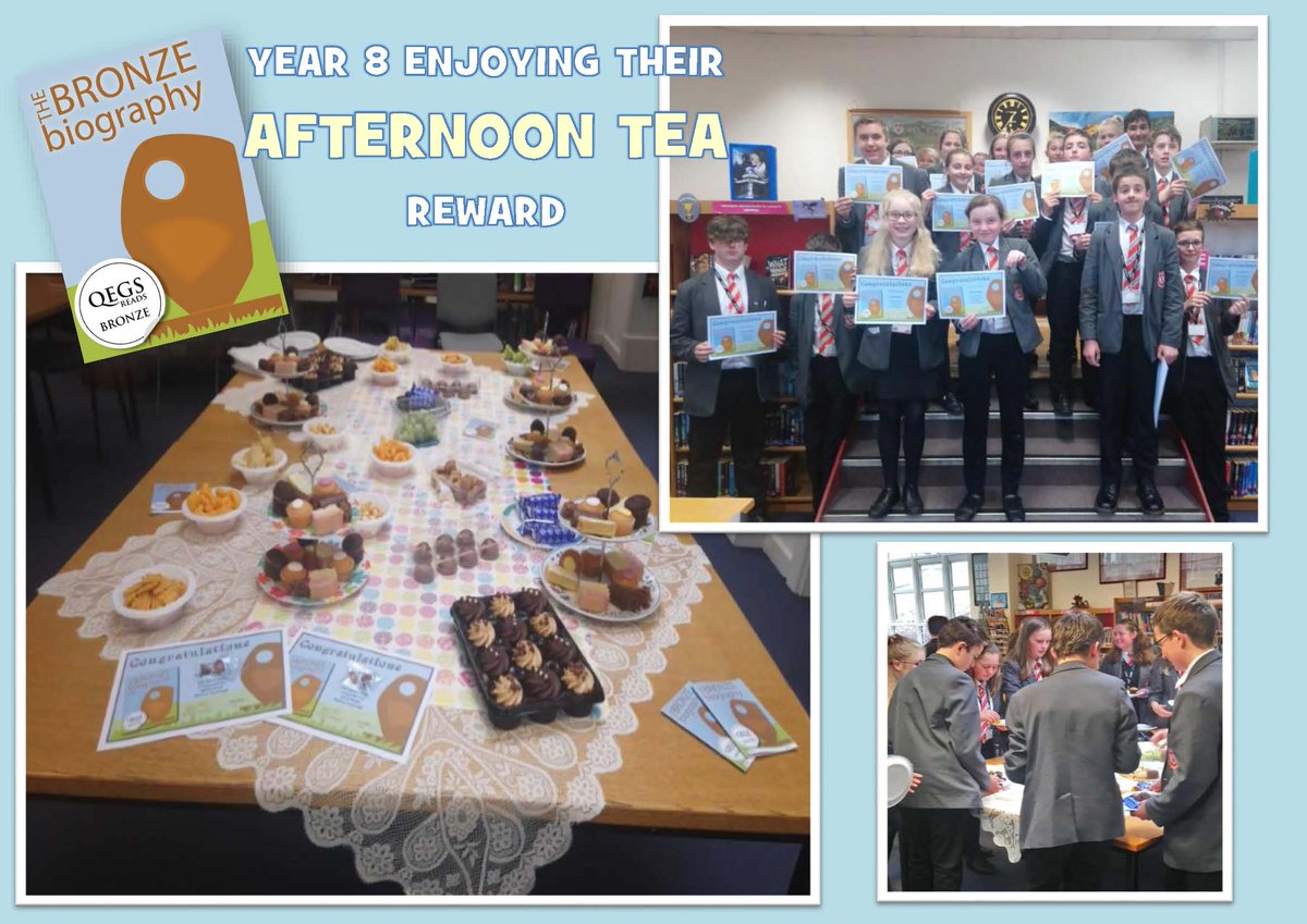QEGS_Library's tweet photo. Hurry and finish your Bronze Biography Booklet so you can come to the final Tea Party in July! #QEGSReads https://t.co/9uSQg2XjJ8
