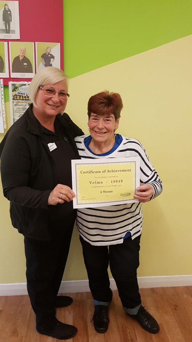 GymophobicsLich's tweet photo. Velma has lost an astonishing 4 stone with us.
Well done Velma!! How wonderful to start your Summer with great results like this. 

#LichfieldLadiesGym #LowImpactBigResults #VIPattentionWithoutPersonalTrainerPriceTag https://t.co/YHywWqK1Fn