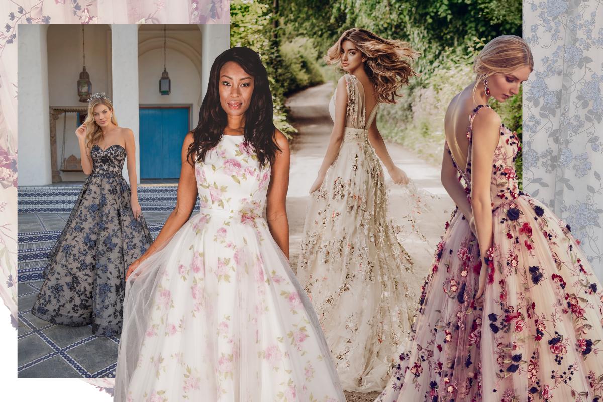 This year, bridal sleeves are anything but ordinary. Flared sleeves provide the illusion of a long line, while still showing skin, creating an eye-catching look that is upgraded and highly sophisticated. #bridal #trade #hbs2019 #trends