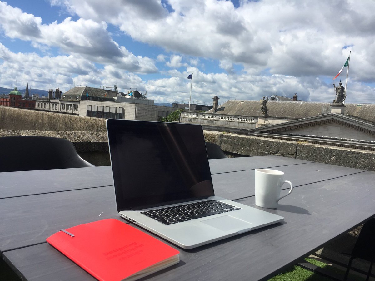 david_dowling's tweet photo. New desk @RichardsDee_ has a much better view. https://t.co/ZuR3vd3Dvz