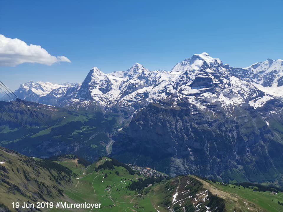 Could this be the best view in the Swiss alps? 👍😉#Mürren #Murren #Schilthorn #Birg #Eiger #Mönch #Jungfrau #ThePhotoHour #StormHour <a href="/EarthandClouds/">Earth and Clouds</a>
