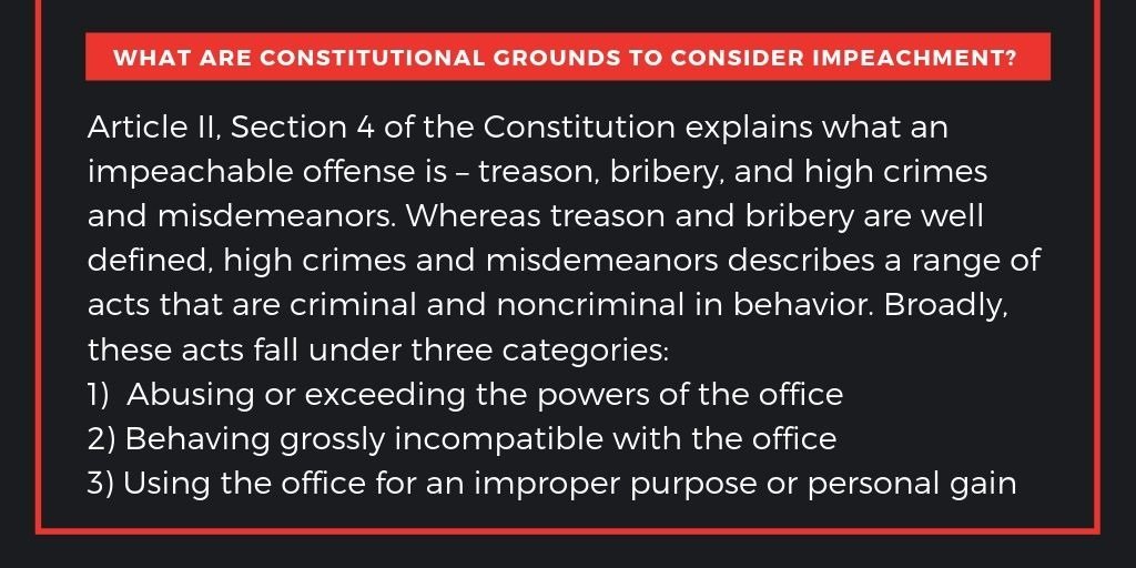 It is the responsibility of Congress to seek out the facts. The President has stonewalled every Congressional request and forbid government employees from complying with subpoenas. These actions further seek to obstruct the transparent and lawful government Americans deserve.