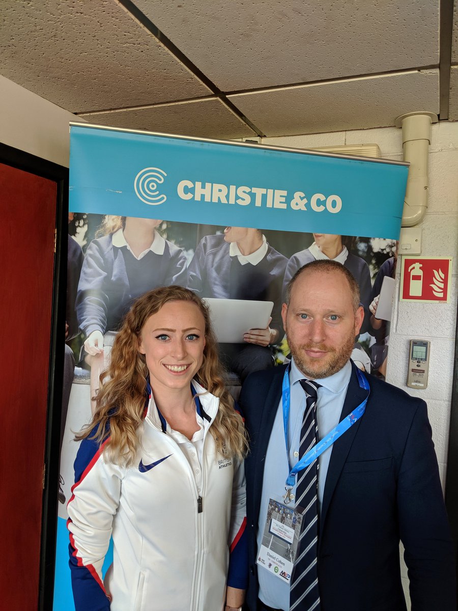 An exciting day here at the <a href="/isaschools/">The Independent Schools Association (ISA)</a> National Athletics Championships where we are sponsoring the VIP section. Business Agent, Daniel Cohen, is looking forward to a day of sporting excellence, with GB runner Amy Allcock! <a href="/ISAsportUK/">ISA Sport</a> #ISAathletics2019