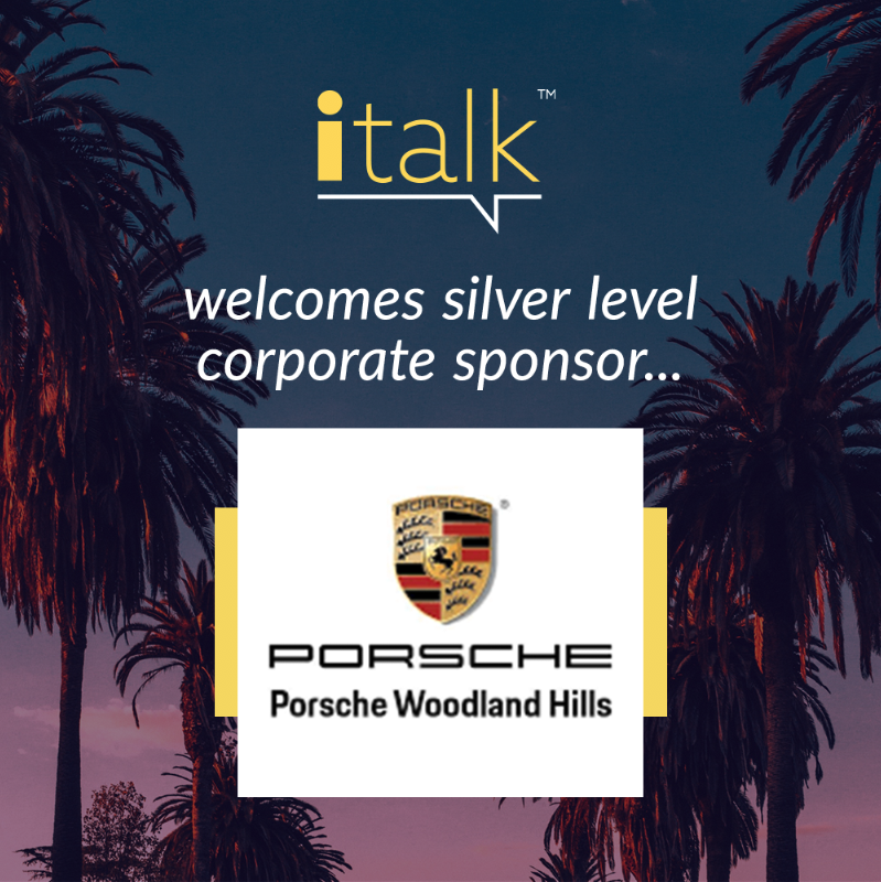iTalkEvents's tweet photo. iTalk welcomes @porsche_wh to the iTalk sponsorship family and movement. Come walk the red carpet, sip on cocktails and listen to speakers from the LA area speaker their truth. https://t.co/baTTJeHsh3 #motivationalnightlife #redcarpetevent #woodlandhills #LAevent #LAnightlife https://t.co/B9oRFBN9HS
