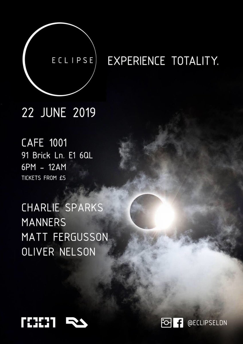 ratemyrave_'s tweet photo. This Saturday sees Eclipse Ldn take to the capital for their debut event. Expect an endless techno journey with emerging talent at the helm 🌒

Tickets 👇🏻
https://t.co/4Z160D8Ldg https://t.co/41vWcxw9C9
