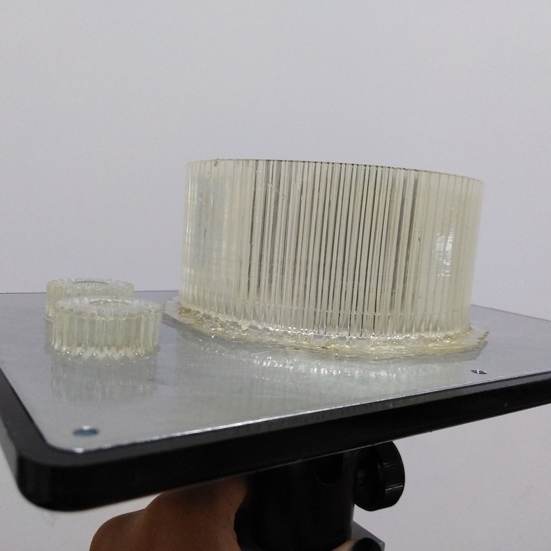 Mandy95978738's tweet photo. p1-3 are just printed. p4 is after cleaned. printed by light 2, clear resin. https://t.co/V4RAQKTD4h