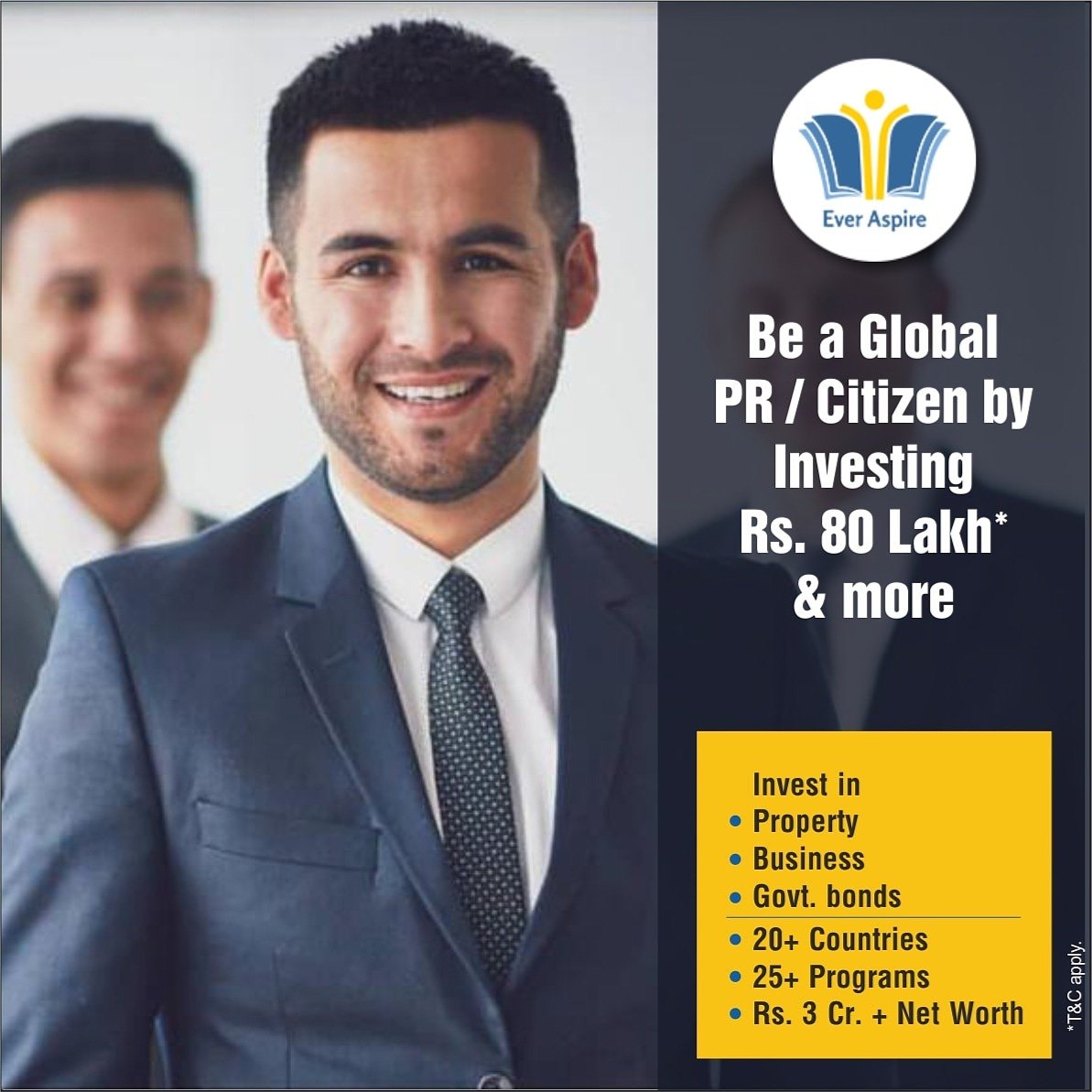 Be a Global PR/ Citizen by investing 80 Lakh* & more.
For expert guidance Call Now on +91 8657454590 or write to us at info@everaspire.in for Details.
 #immigration #settleabroad #everaspire #PR #Globalcitizen #liveabroad #everaspire