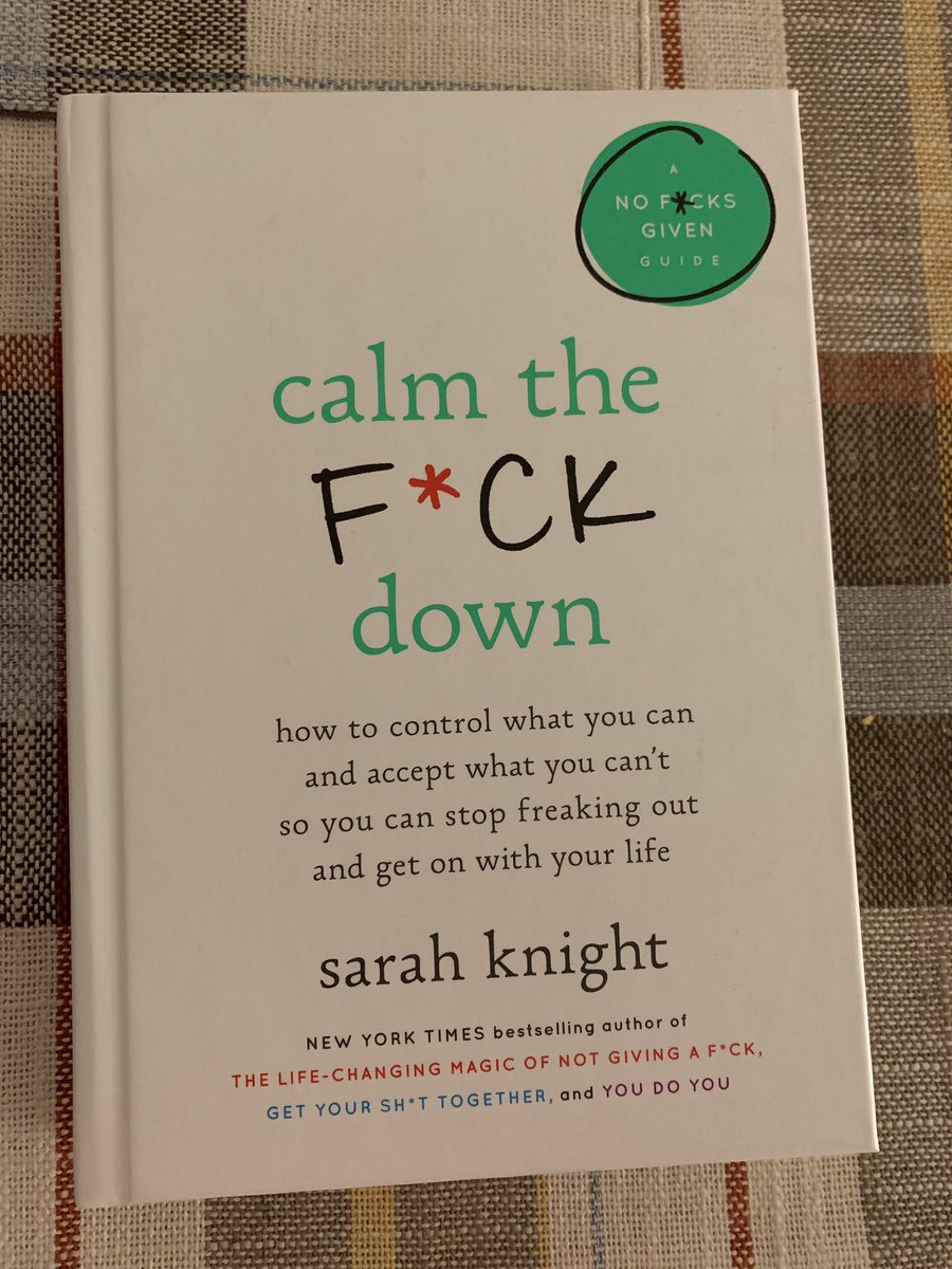 euheatherapo's tweet photo. So my step dad got me a gift on his way home. He said “Yeah I figured this is something you really need to read cause you’re always freaking out about something”. Welp 🤷🏻‍♀️😂 I’ll be reading this now. https://t.co/DPx3TkuQP1