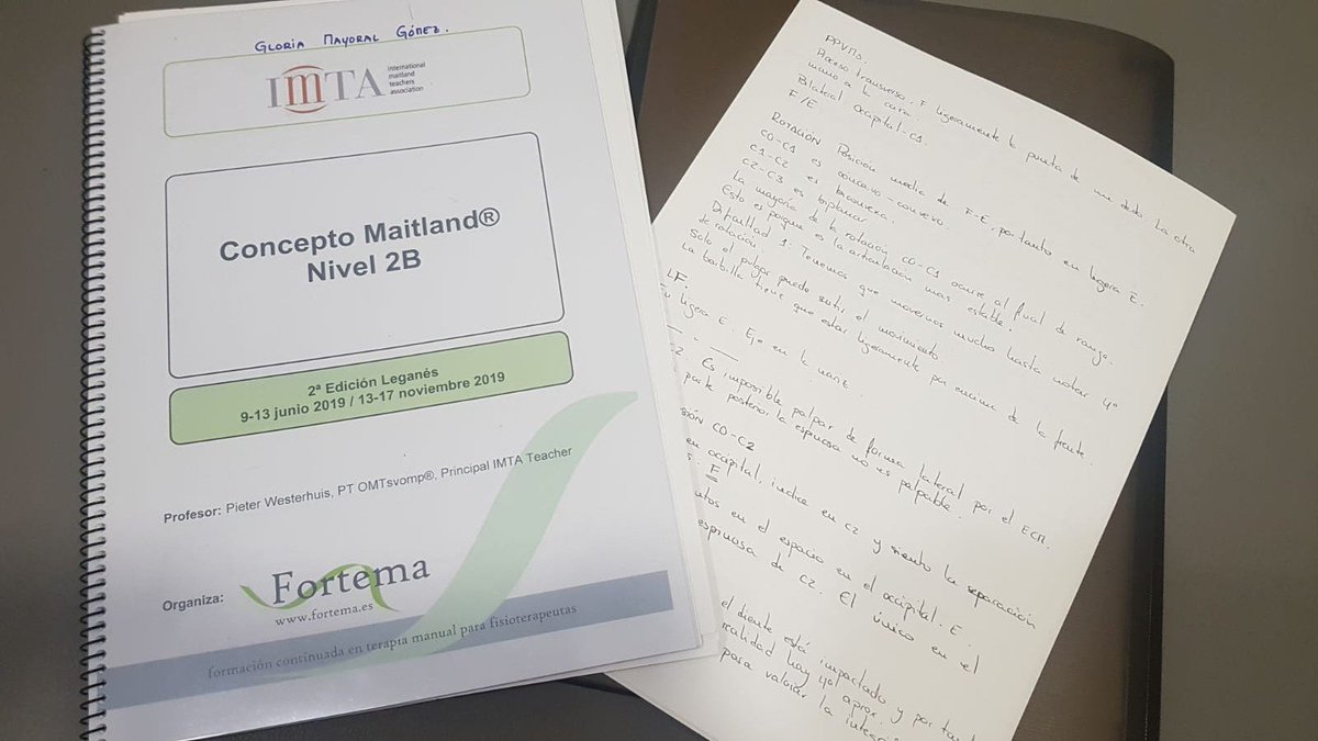 LadislaoCampos's tweet photo. En nuestro Centro de Fisioterapia nos gusta estar siempre actualizados e informados. La semana pasada nuestra compañera Gloria finalizó la primera semana del Nivel 2B del Concepto Maitland
#keeplearning #seguirestudiando #gloriapower #gloriamachine #conceptomaitland #nivel2b https://t.co/JJbbON8YlR