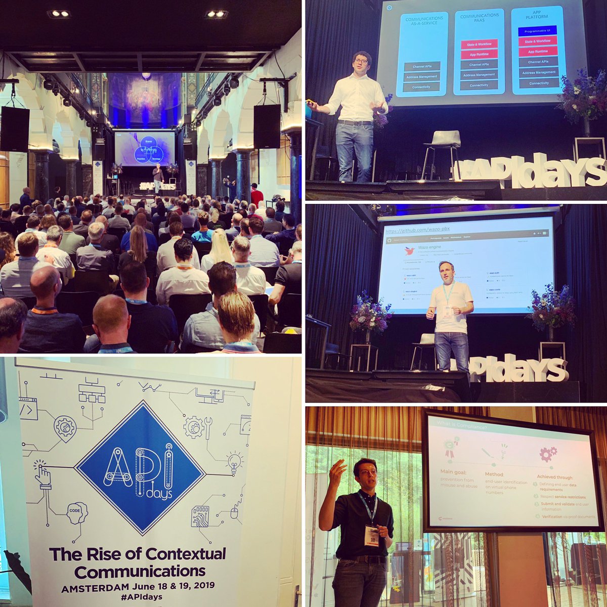TokuGlobal's tweet photo. Excellent Day 1 at #APIdays with insightful talks and relevant networking sessions.
Special kudos to Jose from @twilio, Jérôme from @WazoInc and Fikri from @Voxbone for their presentations!
#contextualcommunications #telco #cpaas @APIdaysGlobal https://t.co/gkShGON9yU