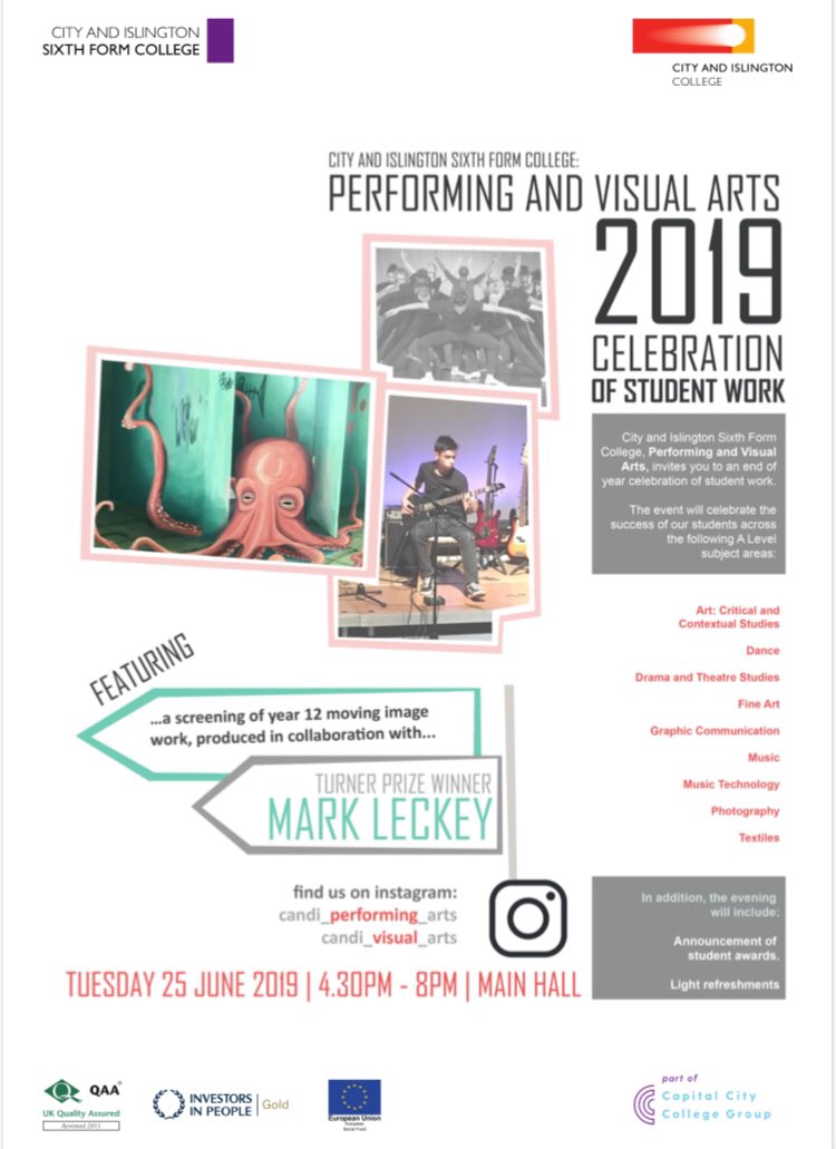 Candi6thForm's tweet photo. we are excited to be hosting a private view, celebrating the achievements of our A Level Performing and Visual Arts students on Tuesday. Performances from AL Dance, Drama and Music will accompany a fantastic visual arts exhibition. 

We can’t wait! https://t.co/pd5GgWdqKx