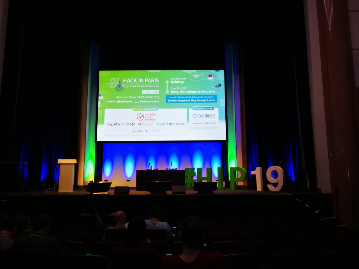 Ready for 2 days of jus d'orange, croissants and awesome talks! #HIP19 <a href="/hackinparis/">Hack In Paris</a>