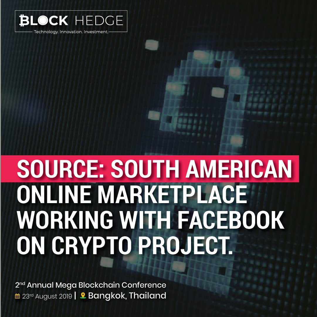 InfinitVerse's tweet photo. Source: South American Online Marketplace Working With Facebook on Crypto Project. #CryptoNews
.
.
.
.
#blockhedge #bangkok #bitcoin #ethereum #technology #crypto #ecosystem #marketing #btc #ico #ltc #trading #currency #xrp #litecoin #ripple #news #market #xmr #sponsor https://t.co/Fn686w98hS