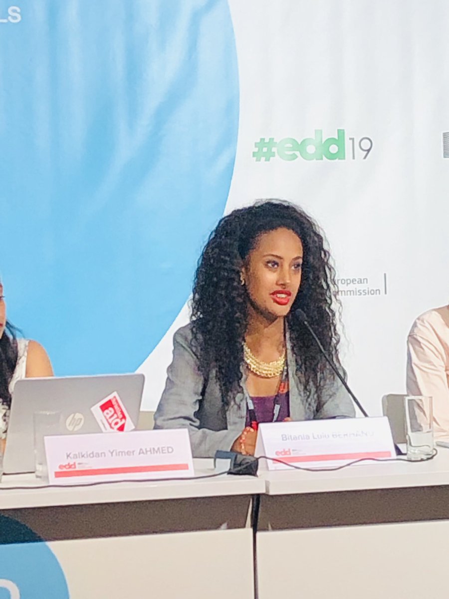 polmagni's tweet image. Young people at the centre of decisions about their health and choices #Bitania of @AmrefEthiopia advocating for #youth involvement at #EDD19 #ThinkTwice