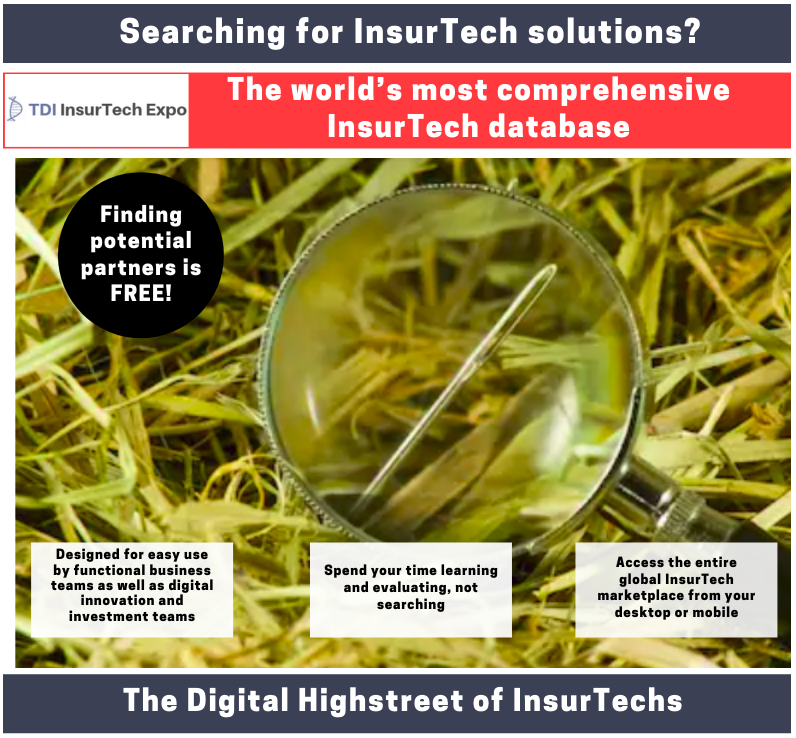 I’m excited to announce the launch of TDI's  InsurTech Expo, the world’s first FREE, searchable database of InsurTechs that provides access to more than 1’000 tech companies from around the world, all "under one roof".  lnkd.in/eh6V255 #insurtech #thedigitalinsurer