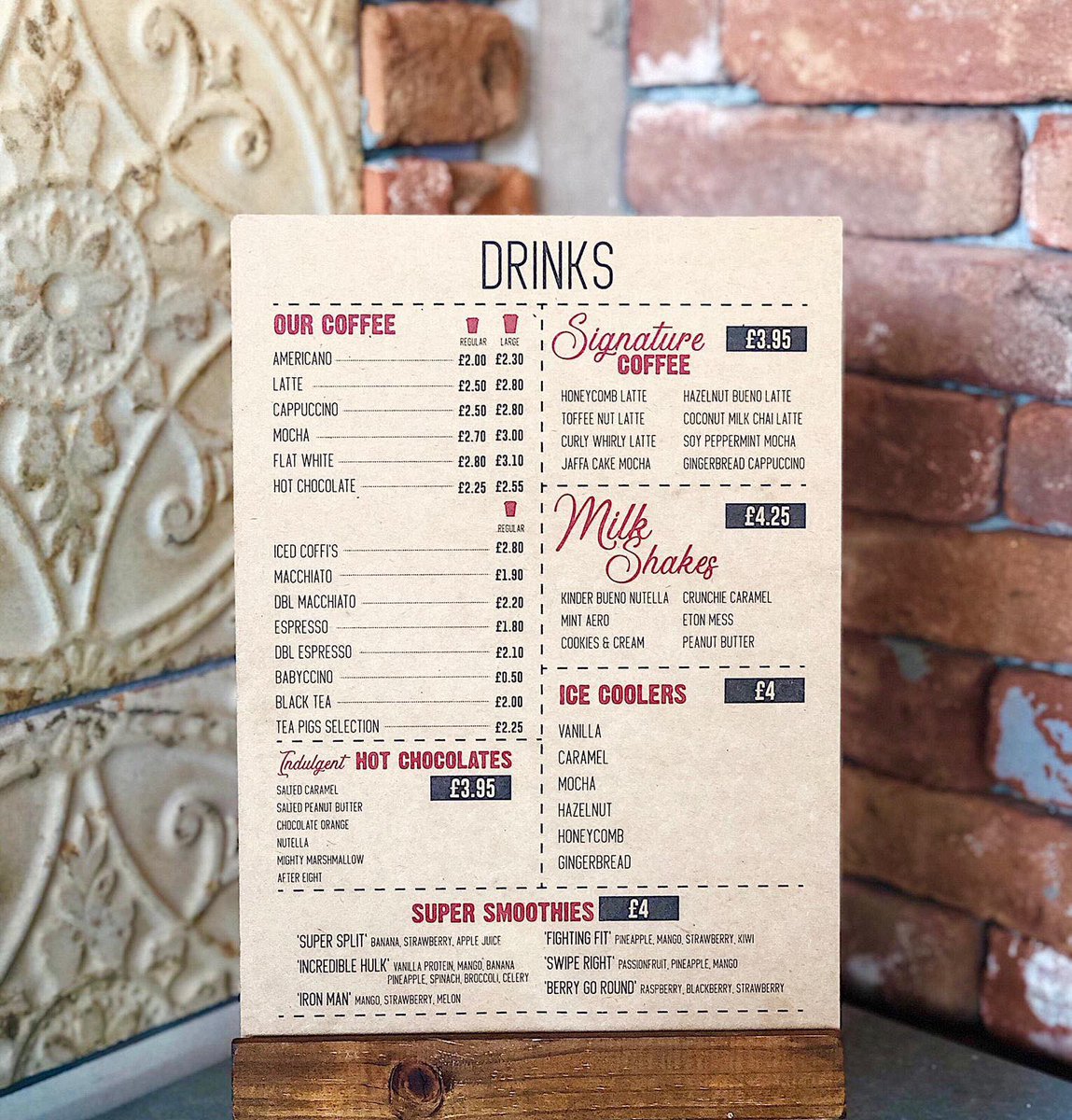 We have an extraordinary menu of Coffee, Hot Chocolates, Signature Coffee, Milk Shakes, Ice Coolers and Super Smoothies.  
 
What do you fancy? ☕️

#coffico #bayscape #mermaidquay #porthteigr #porthcawl #homeofthecoffihead