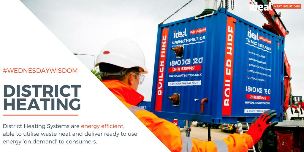 #WednesdayWisdom

#DistrictHeating Systems are energy efficient, able to utilise waste heat and deliver ready to use energy 'on demand' to consumers.