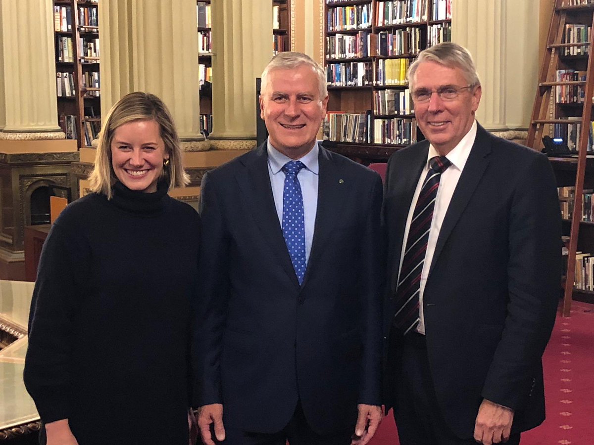 M_McCormackMP's tweet photo. Great to be back in Victoria again to catch up with good friends @PeterWalshMP and @StephRyanNats, talking priorities for our regions.
There’s always more work to be done and our @TheNationalsVic colleagues are always keen to get on with the job.
#PuttingLocalsFirst https://t.co/e162ESedQf