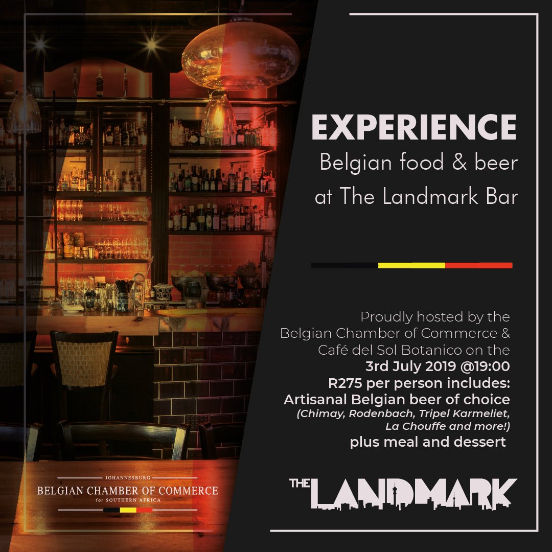 Awesome night of Belgian Beer and food <a href="/thelandmarkjhb/">The Landmark JHB</a> next month!