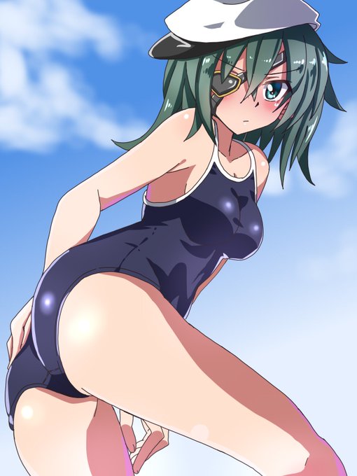 【木曾inハワイ】堀中に水浴び。#木曾改二 