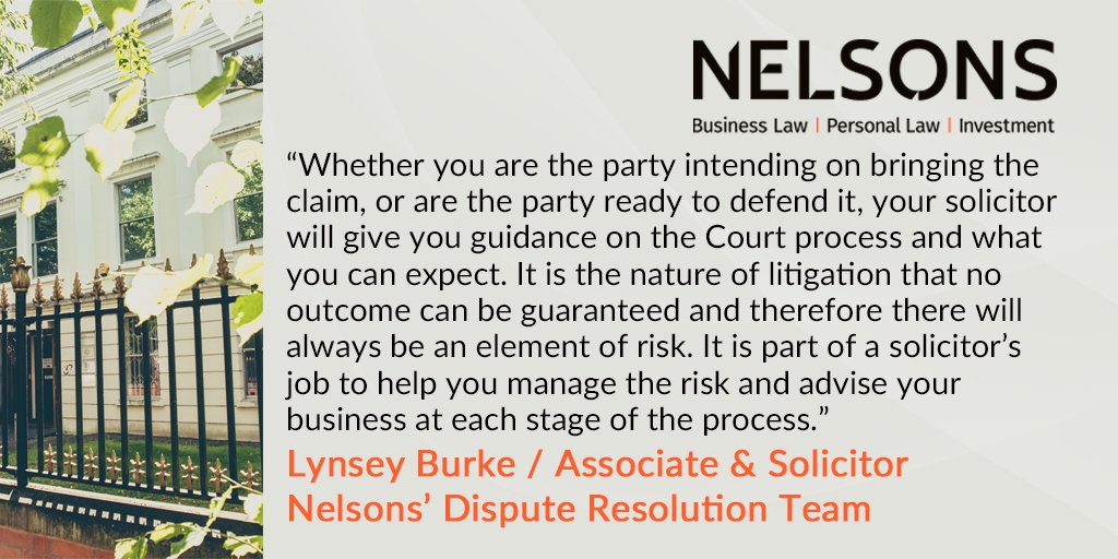 Nelsons_Law's tweet image. Part three in our series of #BusinessDisputes #Blogs focuses on pursuing a dispute through the Courts and explains the #LitigationProcess: bit.ly/2FjbR7P