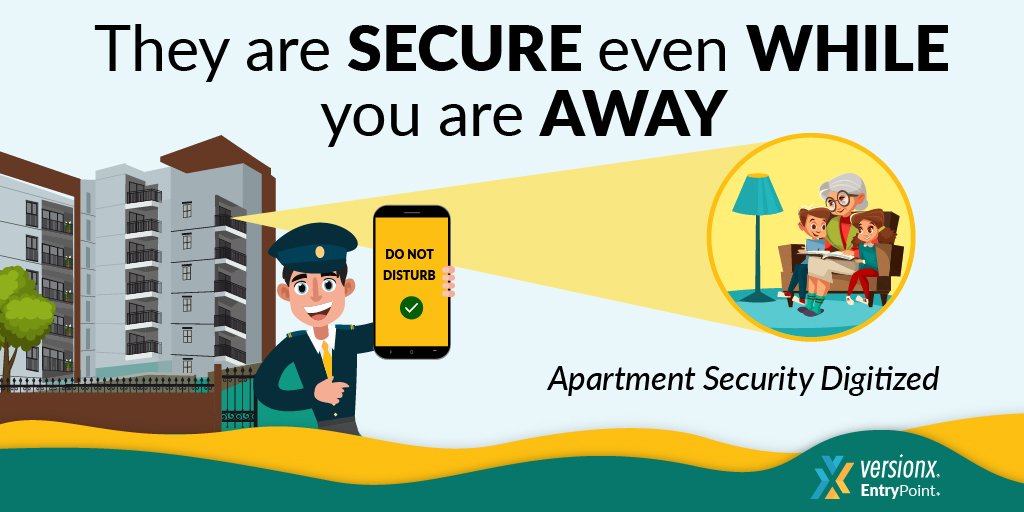 Worried when ur loved ones are home alone? Our #apartmentsecurity #app ensures they're safe. Call us to know more about our feature-rich apartment management system.
#versionx #securitysolutions #homesecurity #visitormanagementsystem #startup #startupindia #innovativesolutions