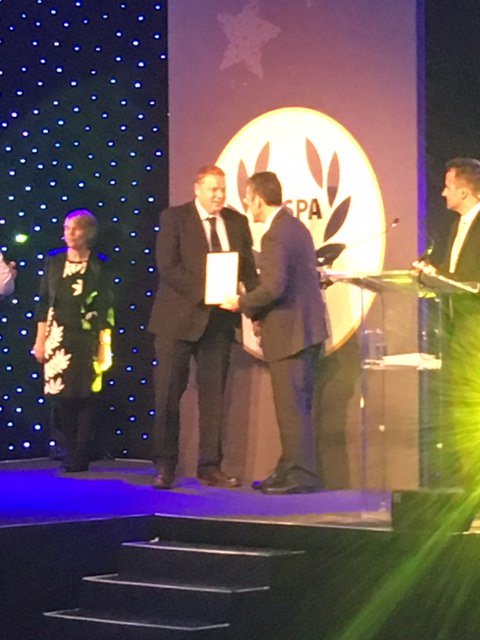 Our Head of Health &amp; Safety Paul Cunningham receiving Fasset's @RoSPAWorkplace Gold Medal Award yesterday.

Well done to Paul for all his hard work, a fantastic achievement!