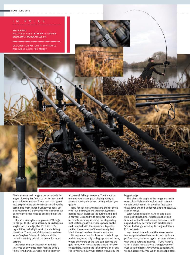 Our #maximiser range is a new direction for us when it comes to flagship casting rods and it seems the guys at <a href="/TotalCarpMag/">TotalCarpMag</a> are loving them - the 12ft and 12ft 9in are available at all retailers now

#TEAMwychwood #maximiser #carpfishing