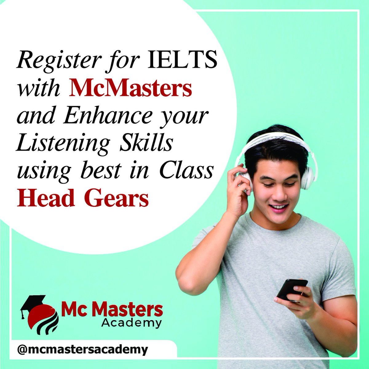 mcmasterschd's tweet image. Register for Ielts with McMasters and enhance your listening skills using best in class Head Gears.

#mcmastersacademy #ielts #ieltsclass #academy #pte #chandigarh #students #free_test #ieltsbooks #education #study #ieltspreparation #ielts_exam #ieltstest #ieltsbook