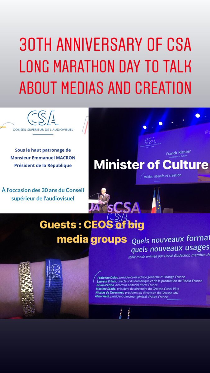 30eme anniversaire du @csaudiovisuel <a href="/radiofrance/">Radio France</a>