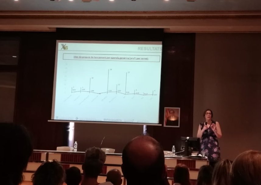 Elinfermera's tweet photo. El #CAPLaMina presenta el estudio de reprogramacion de visitas, realizado con el #BASiQ y premiado con una #Axb, en la jornada d calidad y seguridad de @apicsbcn https://t.co/k9KY7r2M9z