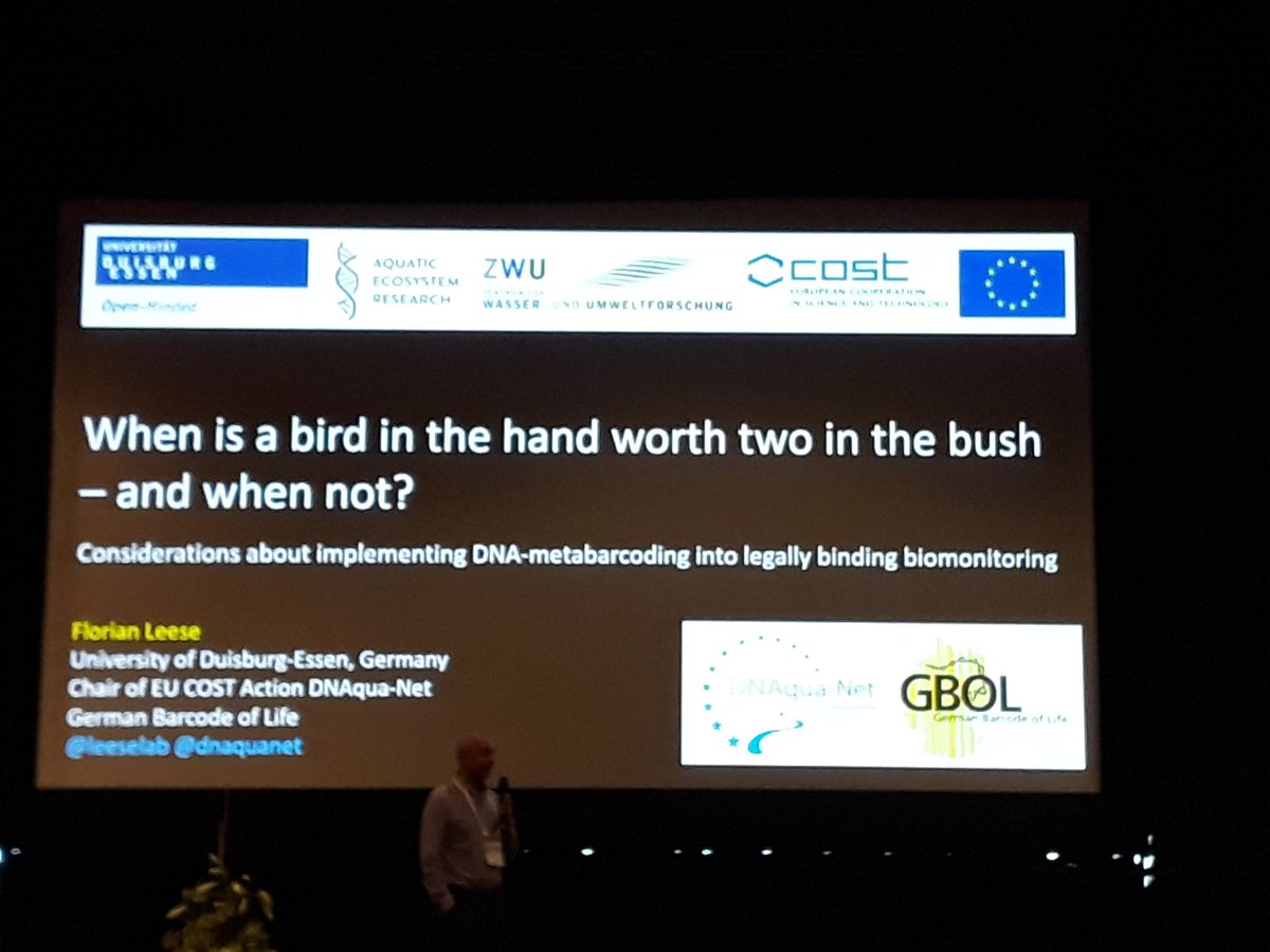Florian Leese from @leeselab at #iBOL2019. 'We are losing taxonomists dealing with phytobentos'! The same situation with fungal taxonomists, probably even worse. Please fund taxonomic research!
#fungi #DNAbarcoding #biodiversity @iBOLConsortium #Taxonomy