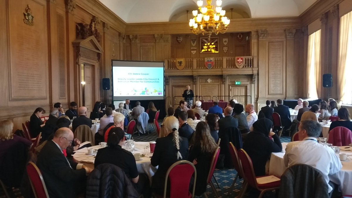 Proud to be representing @SinaiLeeds in a packed room for @LeedsCC_News meeeting of Safe & Prepared Faith Communities. Leeds has an established reputation for working closely together, and today demonstrates this perfectly. #SaPFC