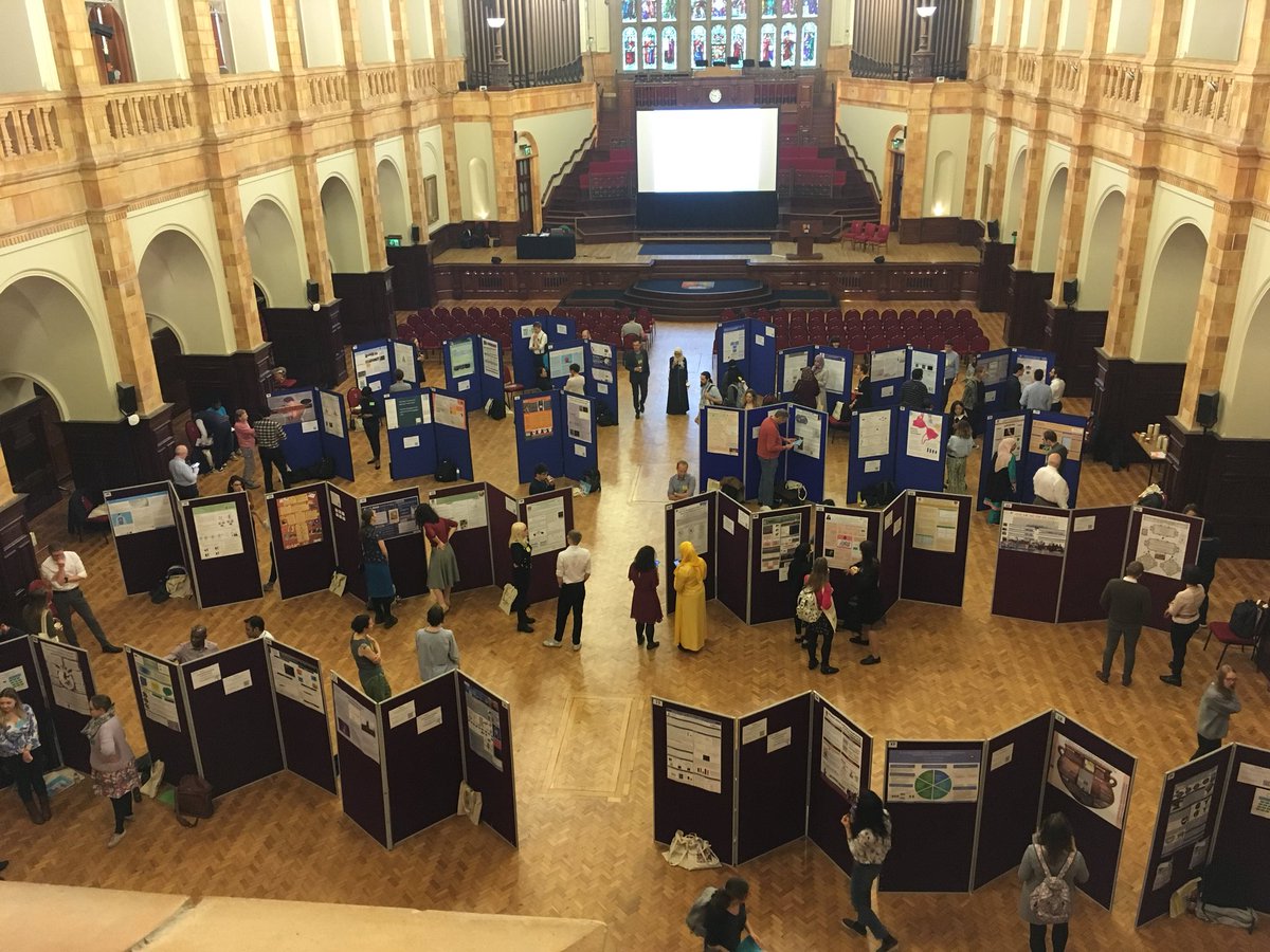 jen_e_turner's tweet photo. We are almost ready to get started with the day! Presenters and judges are arriving to check out all the posters! @UoBWestmere @UoBGradSchool #UoBPRC19 @melinadelmas @ErenBilgen @freijo13 https://t.co/2OFvbwmp34