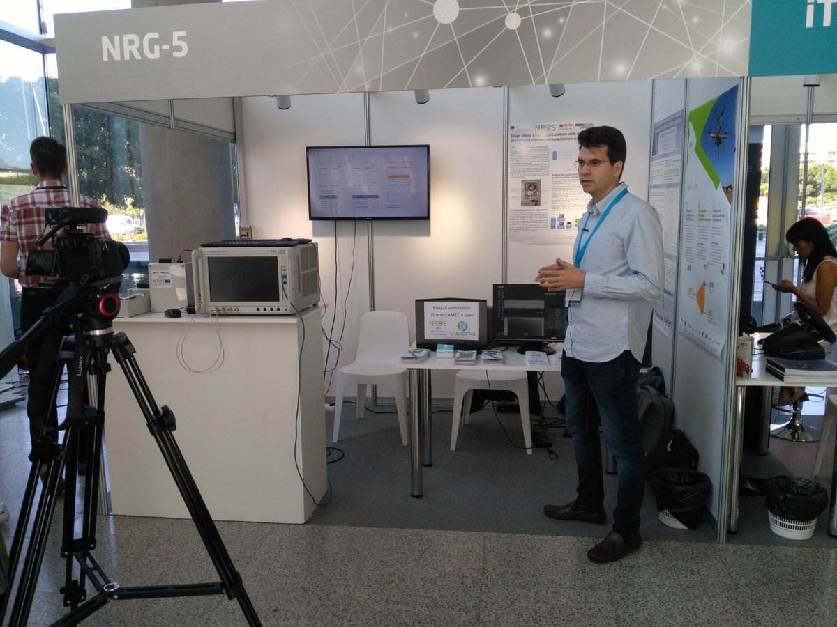 It is started for the third day here in #Valencia <a href="/EuCNC/">2026 EuCNC & 6G Summit</a>. José from <a href="/VisionaIP/">Visiona</a> presenting in front of the camera the <a href="/5GPPP_NRG5/">5GPPP_NRG5</a> predictive maintenance for utility infrastructures use case.
