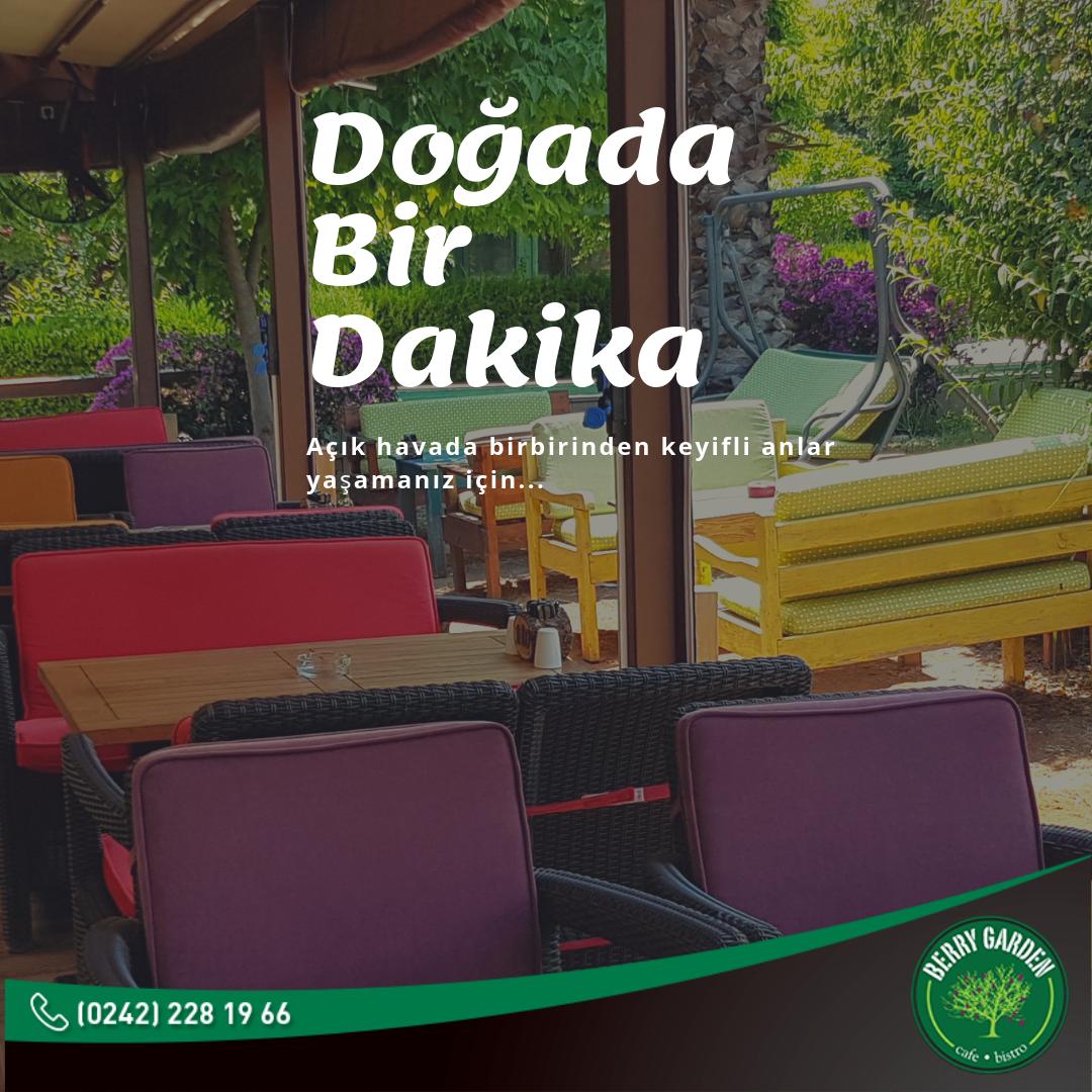 Doğada bir dakika 👍
Evinizin bahçesinde gibi hissedeceksiniz :heart:
.
.
☎ 0(242) 228 19 66
.
. 
#berrygardencafe #antalya #konyaaltı #cafe #oyun #yemek #bistro #kahve #çay #konyaaltıplajı #konyaaltıkentmeydanı #kafe #coffee #coffeetime #coffeeshop #evinizinbahçesi
