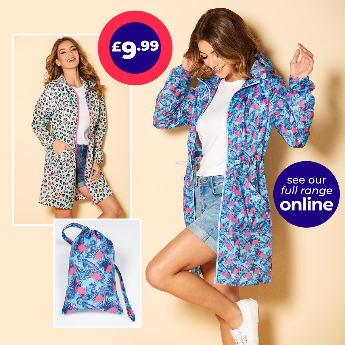 studio_co_uk's tweet photo. Here Comes the Rain Again!! Always be prepared with one of these fab pac-a-macs!! Now ONLY Β£9.99 #PacAMac #WomensFashion https://t.co/oMg0VWgaYW https://t.co/KlViMDkYFo