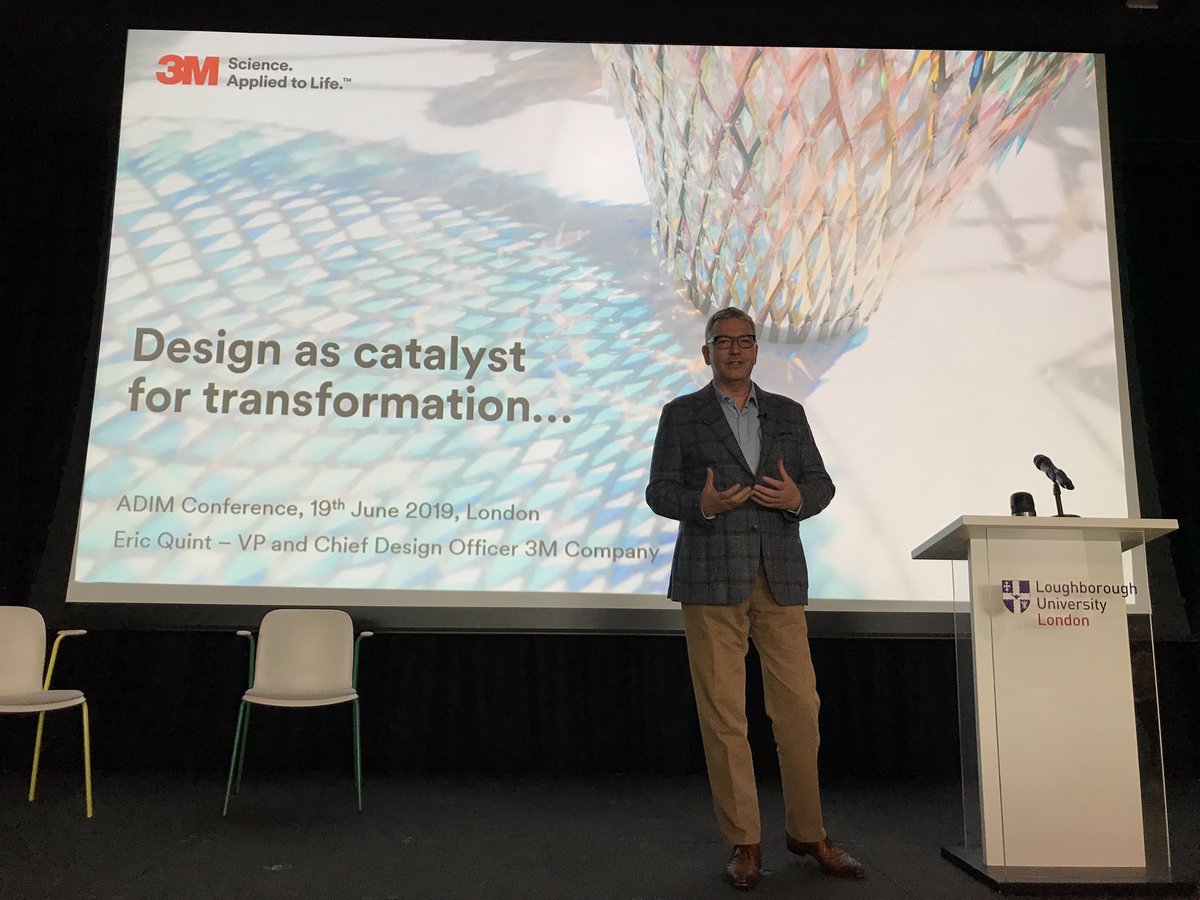 jessdunnthis's tweet photo. So excited to hear Eric Quint, Chief Design Officer of 3M keynote talk at #ADIM2019 #innovation #ericquint @3M #designinnovation #design @Sydney_Uni @LboroDesign https://t.co/ZOYgqB19no